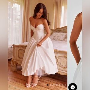 BABYBOO PRIM MIDI DRESS - IVORY